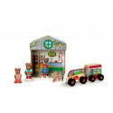 Speel Box Grocery 2-in-1 - Houten Speelgoedwinkel en Magnetische Bestelwagen voor Kinderen vanaf 2 Jaar
