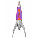 Raket Lavalamp - Paars met Oranje - Retro Design & Sensorisch Sfeerlampje