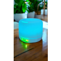 3-in-1 Verlichte Aroma Diffuser met Bluetooth Speaker & LED – 500 ml – Ultrasone Luchtbevochtiger – Sensorische Lamp – Wit