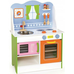 Kinderkeuken Provence – Complete Houten Speelkeuken met Oven, Magnetron & Accessoires | Stevig & Kindvriendelijk Ontwerp