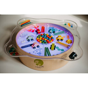 Schelp 7-Voudig Transparant voor Lichtbak - Creatief Speelgoed voor Zand, Parels, Kleuren en Sensorisch Spel
