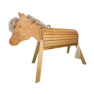 Houten Paard 80 Cm Geglazuurd