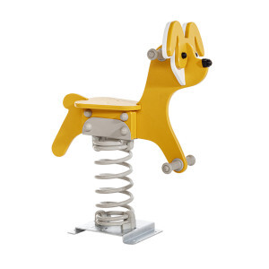 Veerspeeltuig Hond – Wipdier voor Speelplaats & Tuin – HDPE, EN1176 Gecertificeerd