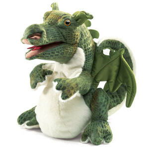 Babydraak Handpop - Zacht Pluche Speelgoed voor Educatief en Creatief Spel