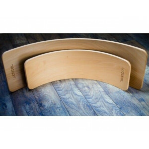 Wobbel Balance Board Naturel met Vilt – Multifunctioneel Speel-, Fitness- en Balansbord