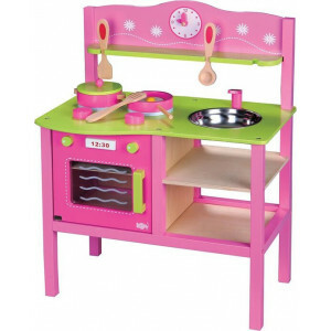 Mijn Eerste Houten Speelkeuken – Compacte Kinderkeuken met Stevig Ontwerp | Perfect voor Peuters & Kleuters vanaf 3 Jaar