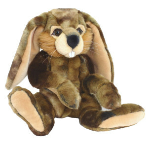 Knuffel Konijn Claude – 30 cm Bruin Levensecht Pluche Konijntje - Educatief
