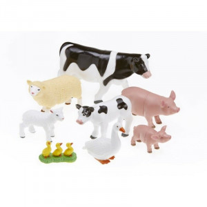Jumbo Boerderij Dieren - Mama's en Baby's - Realistisch Gedetailleerde Boerderij Speelset voor Kinderen 2+