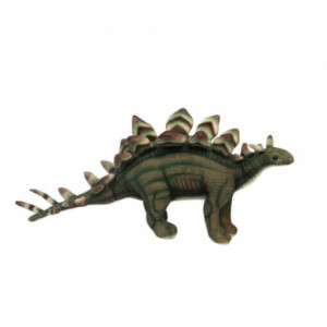 Knuffel Dino - Groene Stegosaurus - 42 cm - Levensecht - Dinosaurus - Hansa