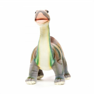 Levensechte Pluche Dino - Grijze Brontosaurus - 45 cm - Educatief en Speelgoed voor Kinderen