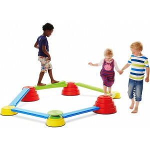 Balans Parcours 13-Delig – Flexibel en Uitdagend Evenwichtsspel voor Kinderen, Geschikt voor Thuis, School en Therapie