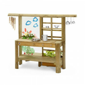 Discovery Mud Pie Kitchen – Outdoor Speelkeuken van Hout | FSC-gecertificeerd, Inclusief Plantenbak en Waterbak