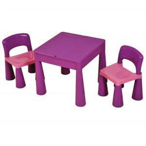 5-in-1 multifunctionele activiteitentafel en 2 stoelen - Paars