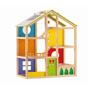 Houten poppenhuis All Season (gemeubileerd)