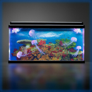 Kwallen Aquarium - Groot - LED Jelly Fish Tank met Realistische Zwembewegingen en Sfeerlicht - Ideaal als Stressverlichter en Decoratie