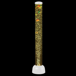 Bubbelbuis 105 cm – Wit Snoezellamp met Kleurwisselverlichting, Bubbels & Zwemmende Vissen – Perfect voor Sensorische Ruimtes en Klassen
