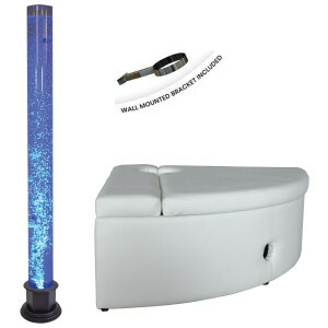 Hoek Bubbelbuis met bank en beugel- Snoezellamp- Sensorische ruimte-Relaxen- Ontspannen- Zintuiglijke stimulatie- Decoratief- Klaslokaal
