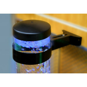Wandklem voor Bubbelbuis Ø10 cm – Verstelbare Zwarte Metalen Beugel 13–22 cm – Stabilisator voor Snoezelkamers, Scholen & Therapiegebruik