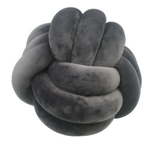 Zachte Kalmerende Tactiele Knuffelbal - Grijs - Sensorisch Hulpmiddel voor Stress en Ontspanning (30 cm)