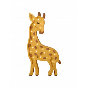 Houten Nachtlampje Giraffe – Magische LED Sfeerverlichting met Dimmer en Timer - Perfect voor Baby's en Peuters - Wandlamp voor in de Slaapkamer en Kinderkamer