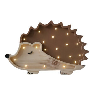 Houten Nachtlampje Egel – Magische LED Sfeerverlichting met Dimmer en Timer - Perfect voor Baby's en Peuters - Wandlamp voor in de Slaapkamer en Kinderkamer