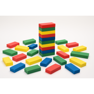 Foam Bouwblokken – Set van 12 Stuks – Zacht, Veilig & Drijvend – Educatief Speelgoed voor Kinderen