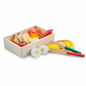 Houten Ontbijtbox Snijset in een Kistje - New Classic Toys (0580)
