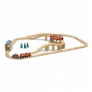 Houten Treinset met draaibrug - Melissa & Doug (10704)