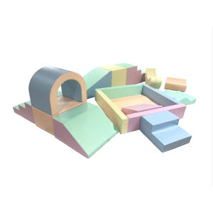 IGLU Soft Play Party Set – XXL Motorische Klimset in Pastel (1-7 jaar)