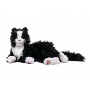 Noxy Interactieve Robotkat – Levensechte Knuffelbare Kat met Bewegende Oren & Spinnende Geluiden – Perfect voor Dementie, Ouderen & Kinderen