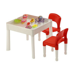 Multifunctionele 6-in-1 Activiteitentafel en 2 Stoelen Set