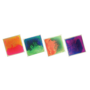 UV-sensorische vloertegels – Set van 4 (40x40 cm) | Oplichtende Liquid Tegels voor Sensorische Stimulatie