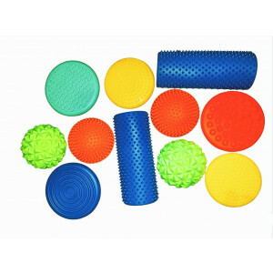 Sensorisch Pad 11-Delige Set - Voetmassage, Evenwichtstraining en Motorische Ontwikkeling - Perfect voor Kinderen en Gezinnen
