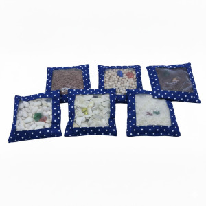 Sensorische Tastzakjes met Venster – Set van 6 | Visueel & Tactiel Therapiespeelgoed voor Kinderen met Autisme en Speciale Behoeften