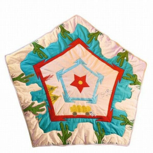 Wigwam Cowboy Floor Quilt - Win Green (11111)